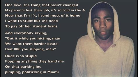 r/childishgambino|childish gambino lyrics.